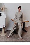 Женские брюки tailored Marella Бежевые