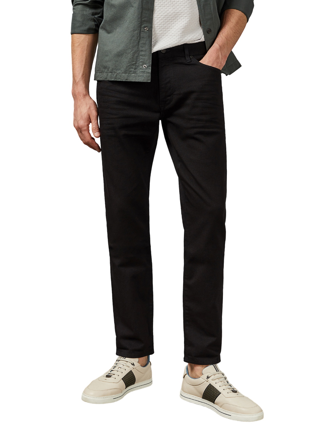 Мужские джинсы sherios Ted Baker Черные