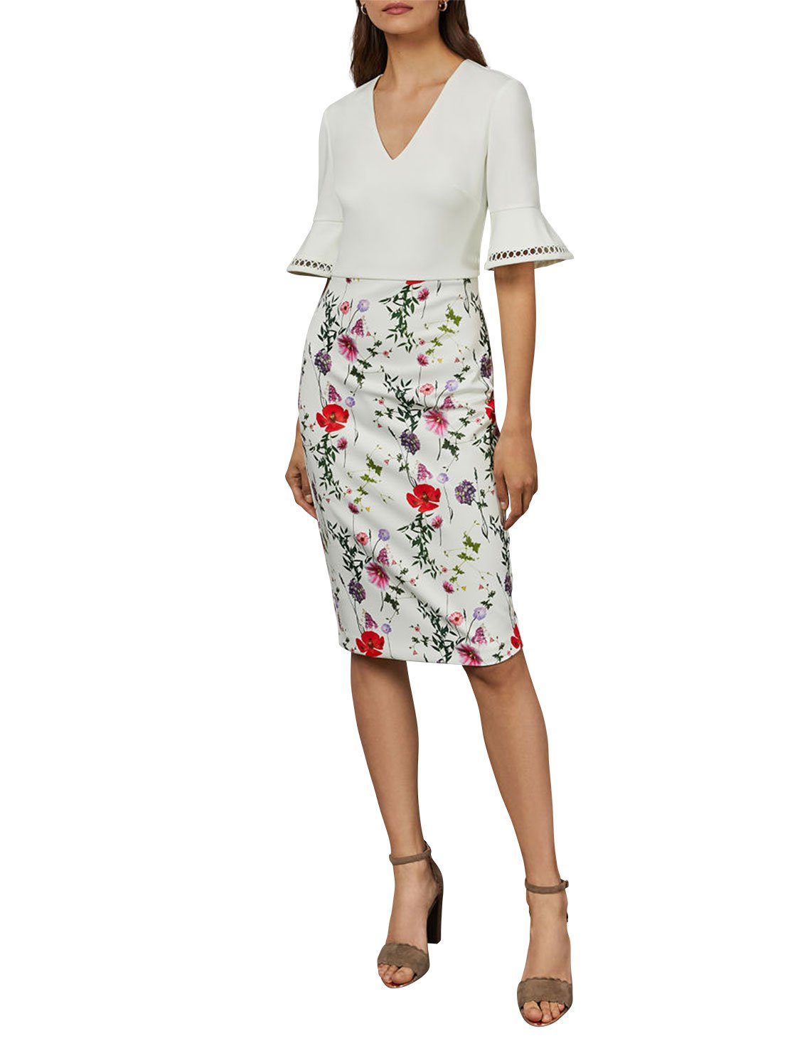 Женское сукня wesa Ted Baker Белое